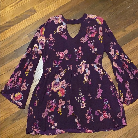 Patrons of Peace Dresses & Skirts - Purple bell sleeve dress